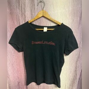 Tori Amos ‘strange little girl’ babydoll cut t shirt original 2001 tour merch 🖤